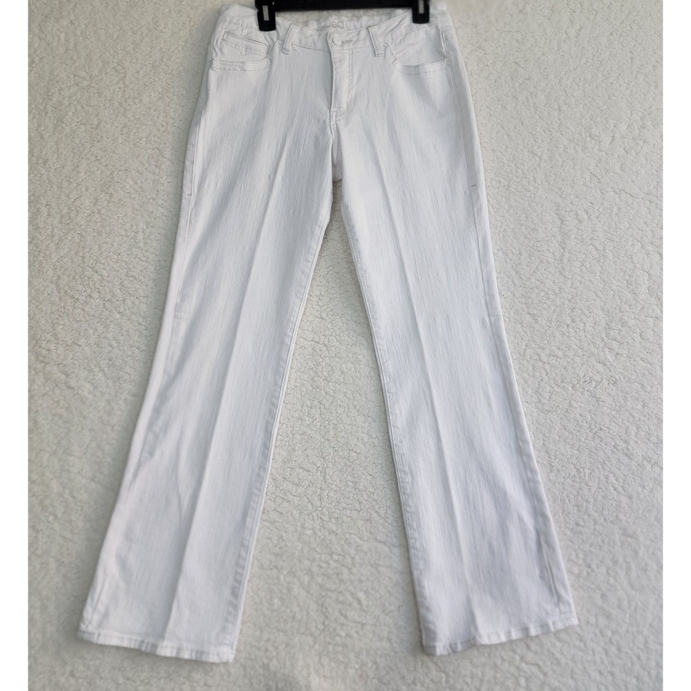 Jag Jeans Flare Leg Pants Womens 31 White Stretch Denim